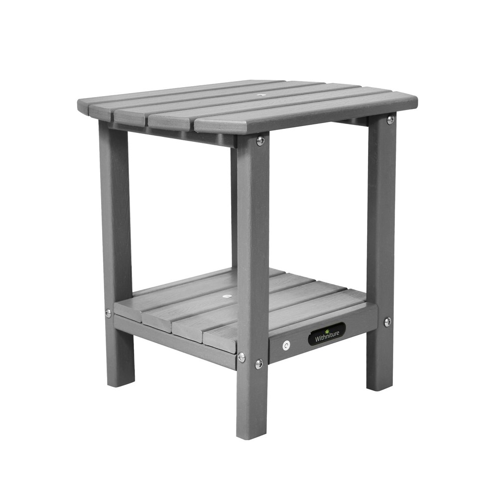 Adirondack Square Outdoor Side Table, Pool Composite Patio Table,HDPE End Tables