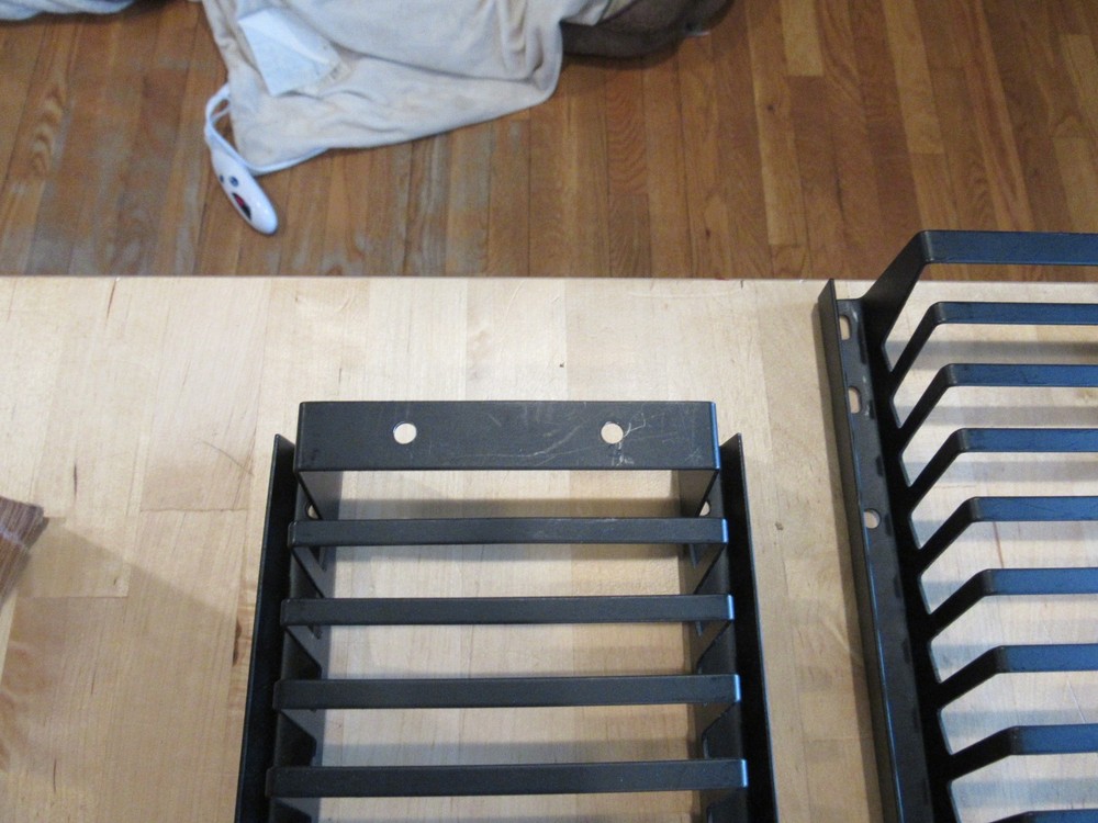 2 CD Storage Racks Black Metal Wall Mount/ Each hold 30