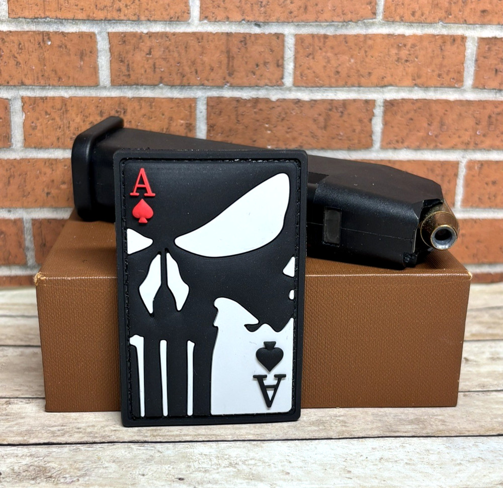 Sniper PVC Patch - Tactical Morale Sniper Ace Card Gun Patch - Punisher Patch