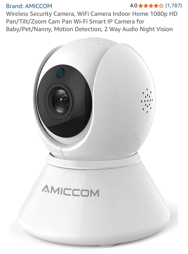 Amiccom HD PTZ IP Camera with WiFi HD