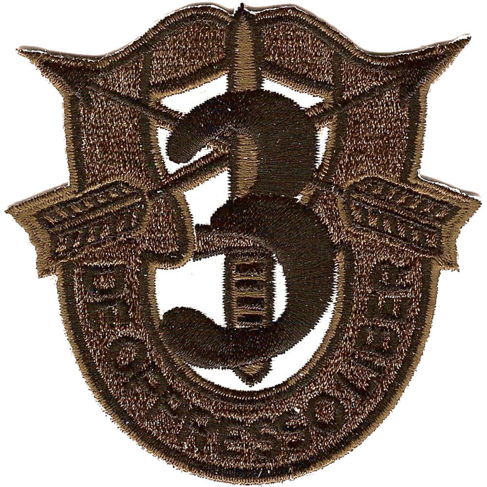 3rd Special Forces Group Crest OD Green Black 3 Patch