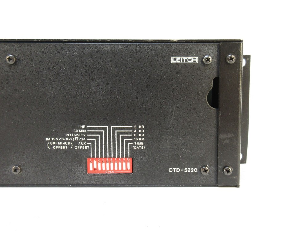 Leitch DTD-5220 LED Digital Time / Date Display Clock