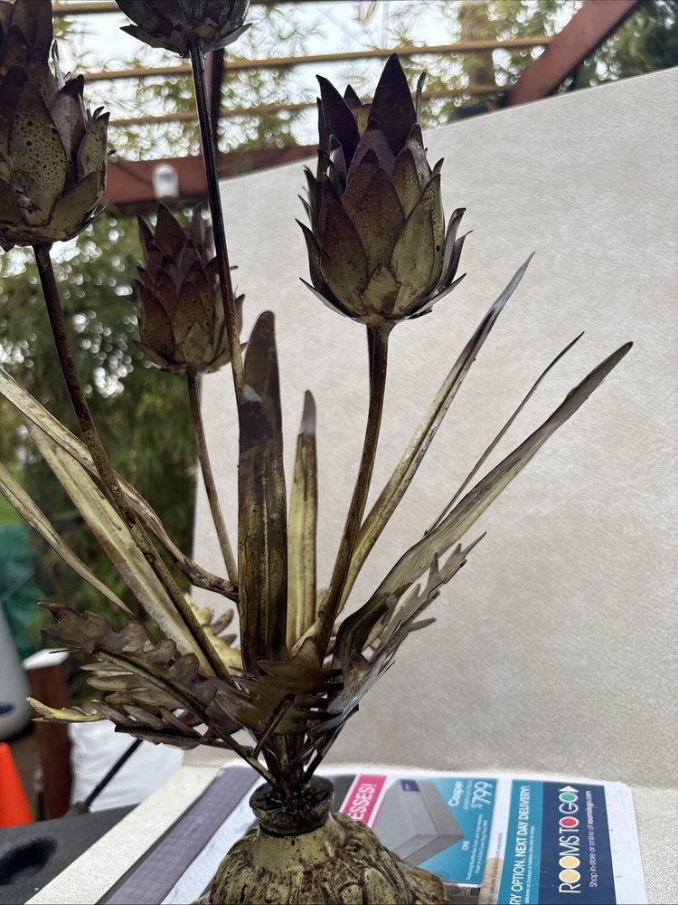 Mid-Century Max Howard Toleware Candelabra