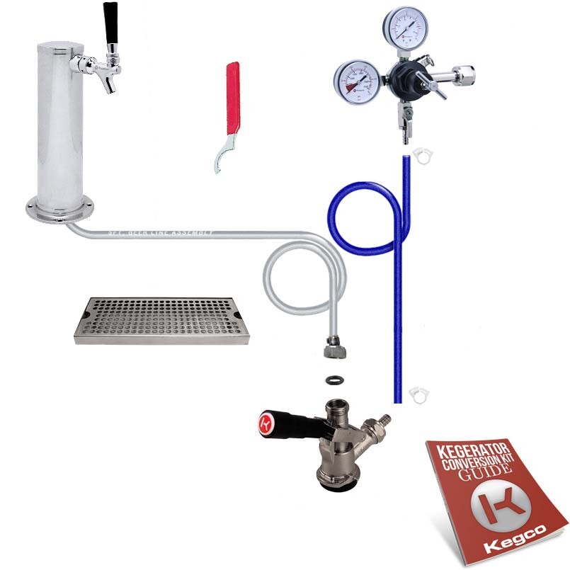 Kegco Deluxe Tower Draft Beer Kegerator Conversion Tap Kit - No CO2 Tank