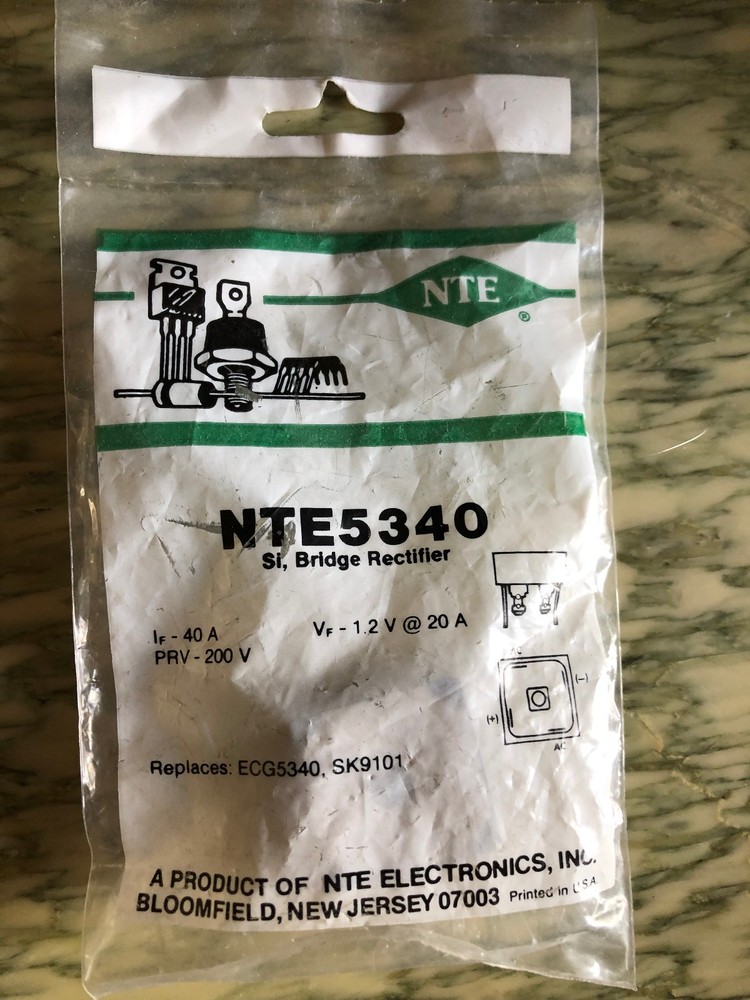 NTE5340 Bridge Rectitier 200 V 40 A