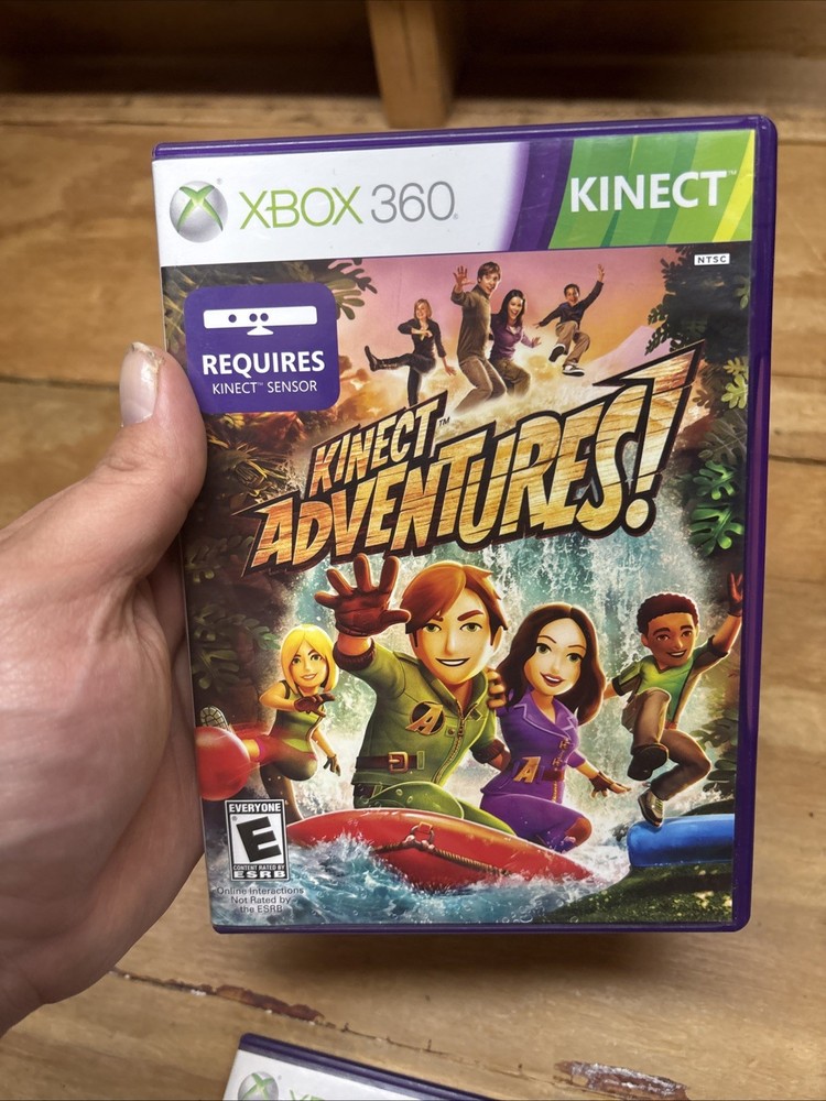 Microsoft 1414 Xbox 360 Kinect Sensor Bar & 10 Games - TESTED NICE DISCS!