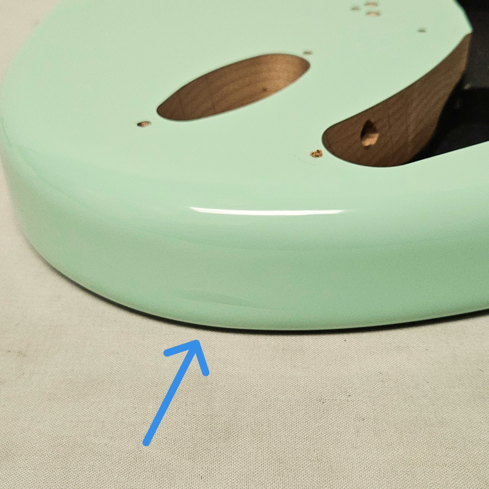 Fender Tom Delonge Stratocaster Alder Hardtail Body - Surf Green Strat Guitar