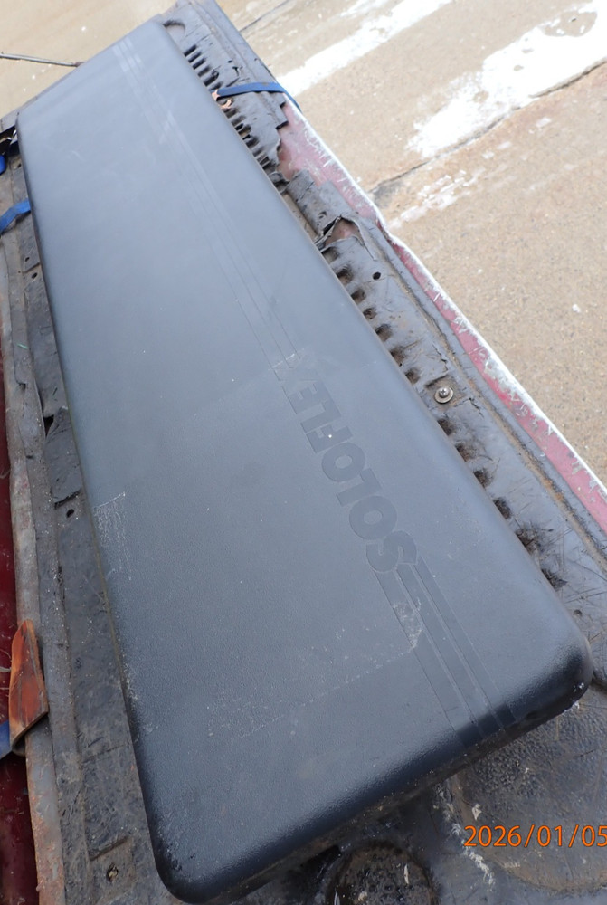 VINTAGE BENCH W/ MOUNT BRACKETS FOR SOLOFLEX EXERCISE MACHINE