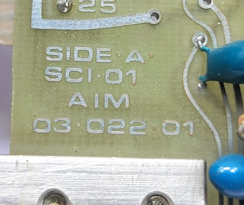 AIM 03.022.01 PCB CARD SIDE A