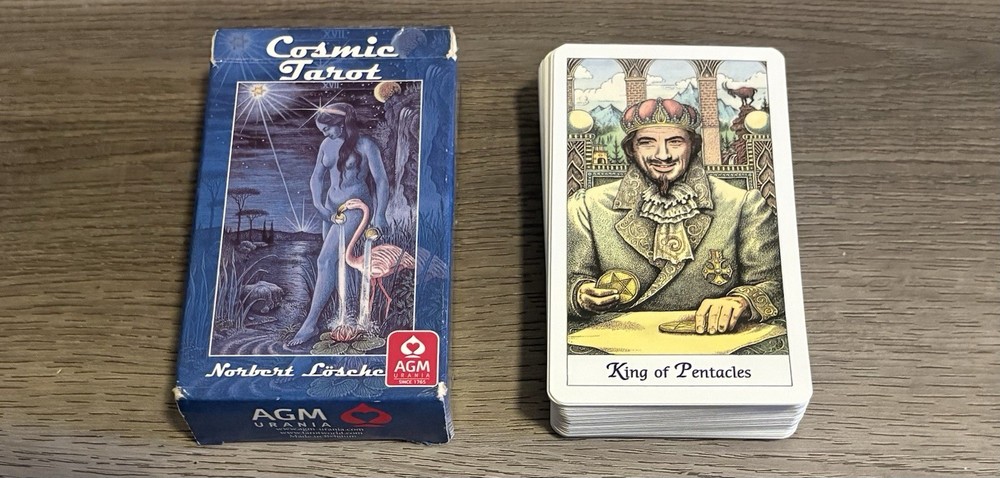 COSMIC TAROT DECK CARDS NORBERT LOSCHE ESOTERIC TELLING AGM Rare