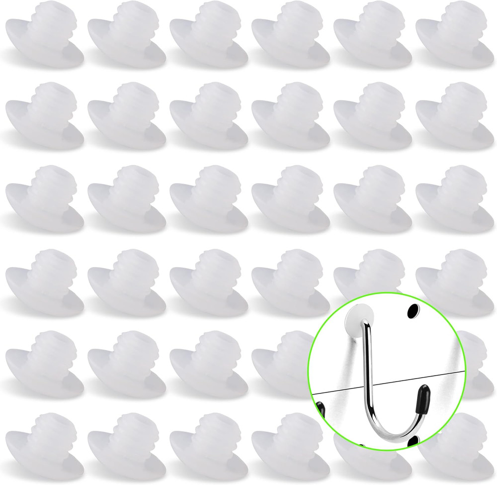 Pegboard Hook Locks, Peg Board Plugs, for Stopping Hooks from Falling Off, 120PC