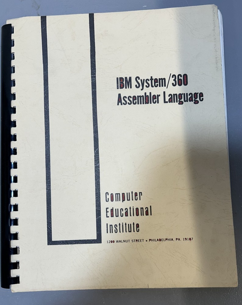 Introduction to Programming IBM/360 Assembly Language
