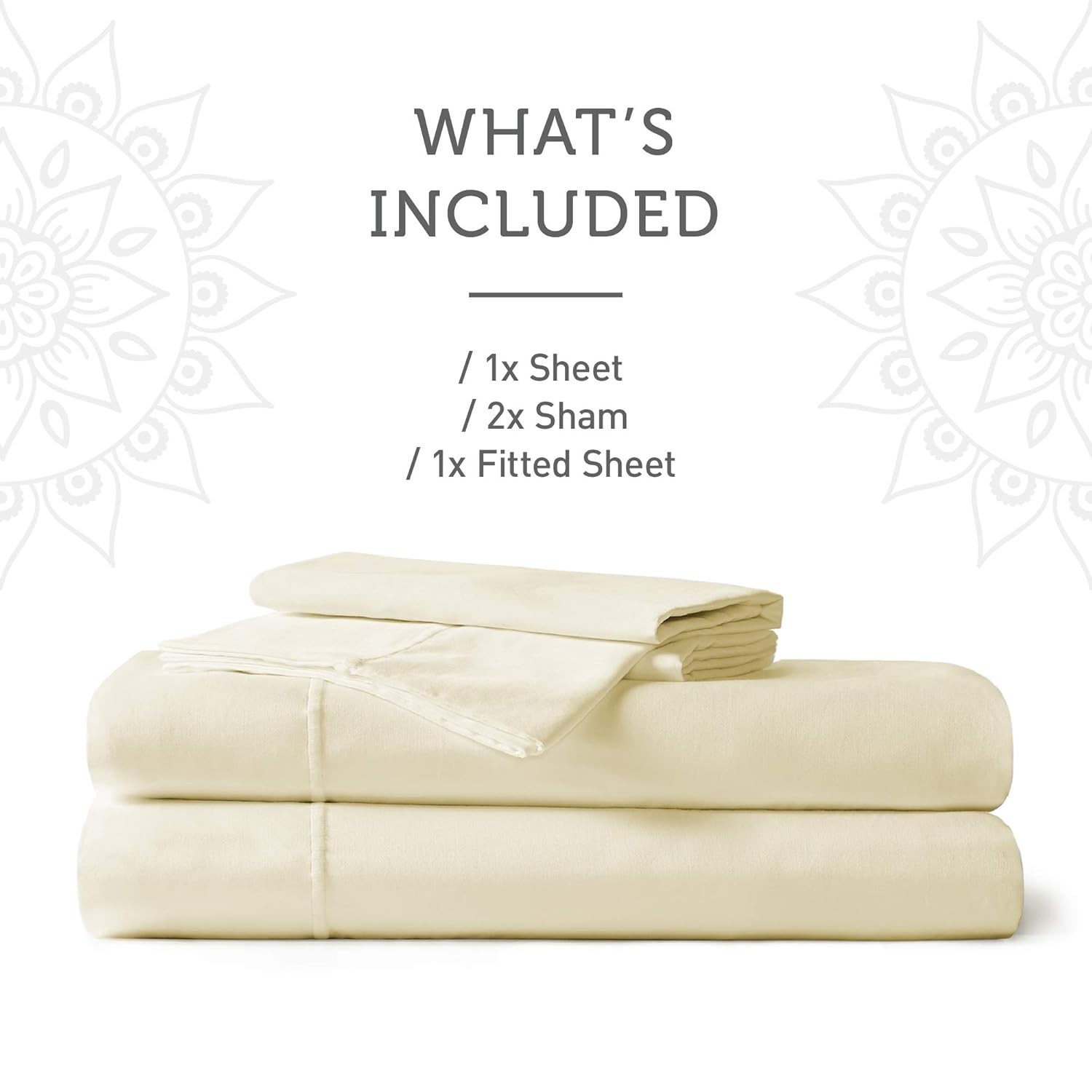 Hyde Lane Bed Sheets 500 TC Queen or King 100% cotton 4 Piece Sheet Set