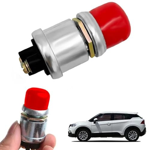 3Pcs Push Button Momentary Starter Switch, Weatherproof Engine Start Push