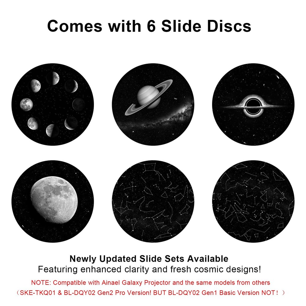 Galaxy Projector Disc – Ultra HD Projector Slide, Compatible Galaxy Projector...