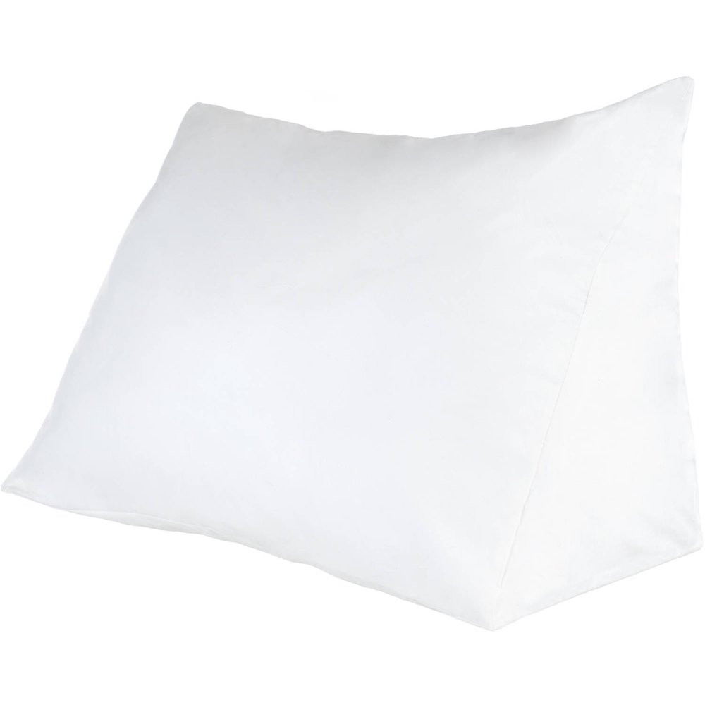 Polyester Wedge Pillow Bed Removable Washable Cover Neck & Back Support Reading