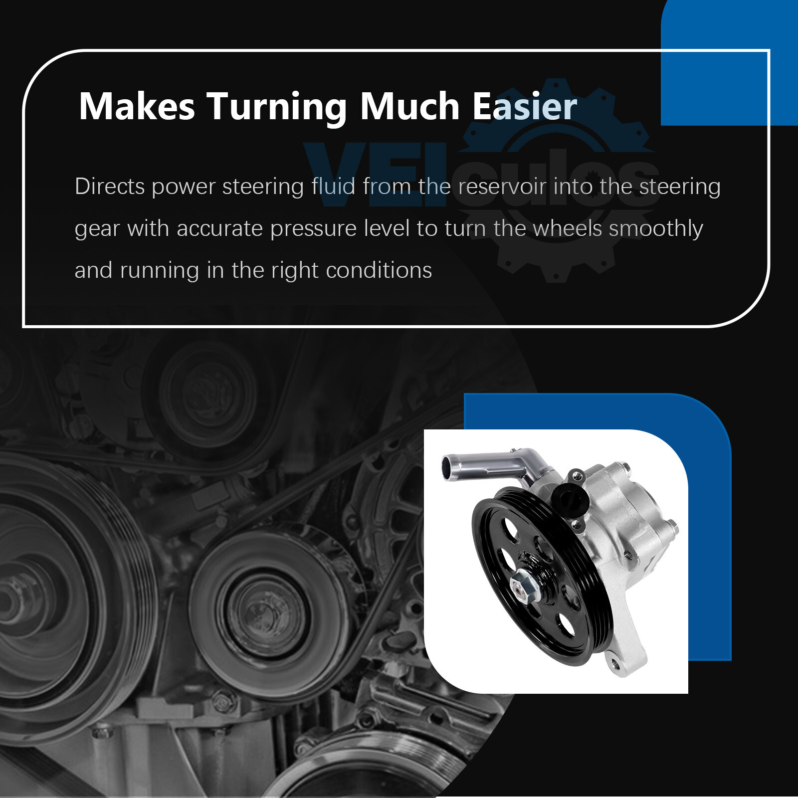 21-5290 Power Steering Pump w/Pulley for 99-03 Acura CL TL MDX 03-04 Honda Pilot