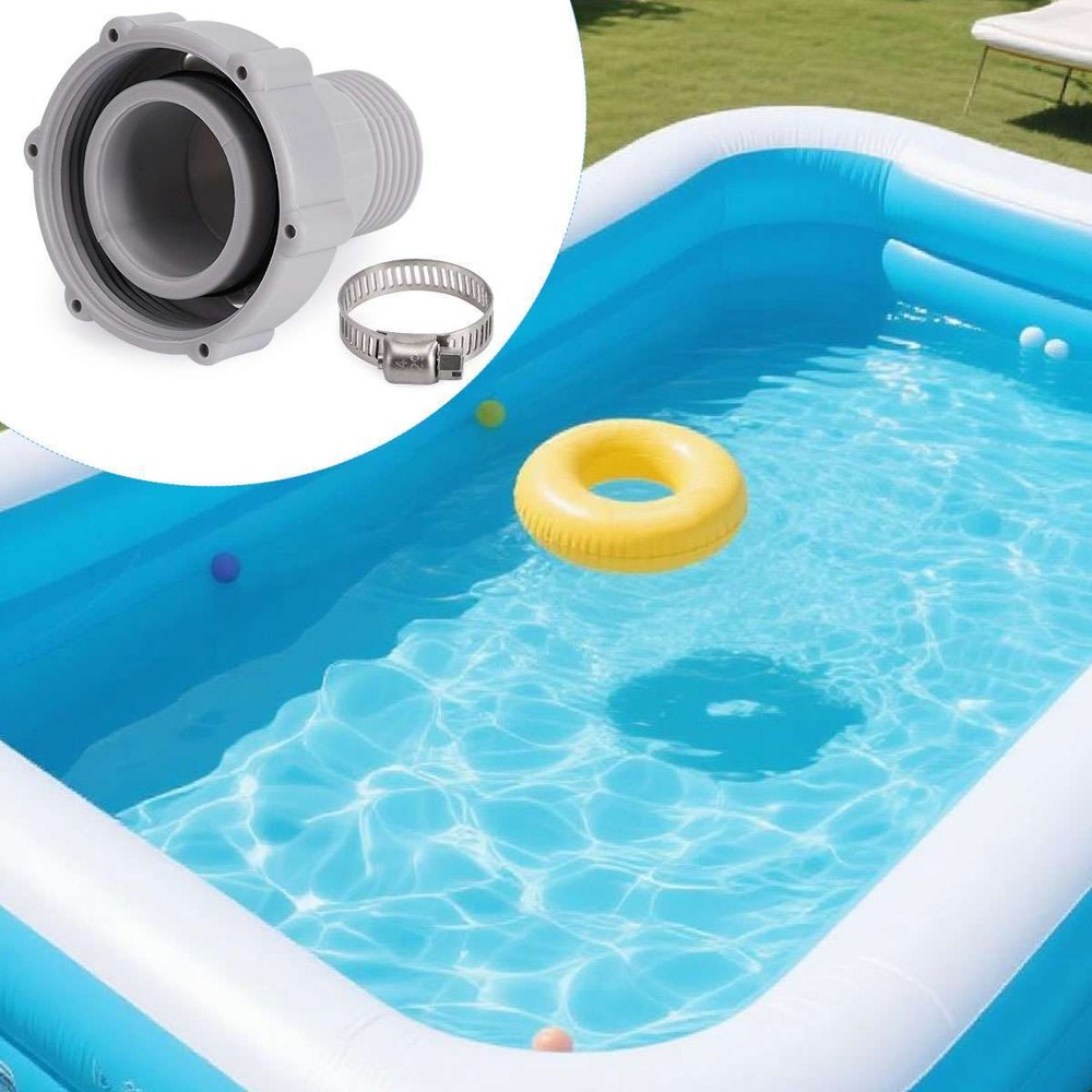 Above-ground Pool Joint Drain Connector Pipe Hose Adapter Fitting Connects