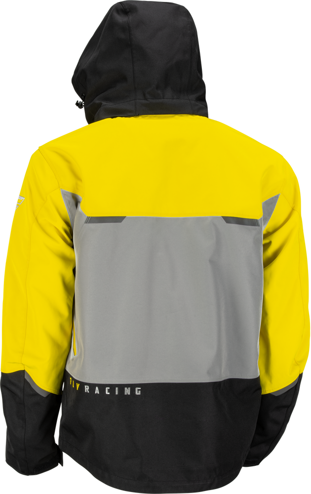 Fly Racing Carbon Snowmobile Jacket, Waterproof, Windproof, Black Yellow, Medium