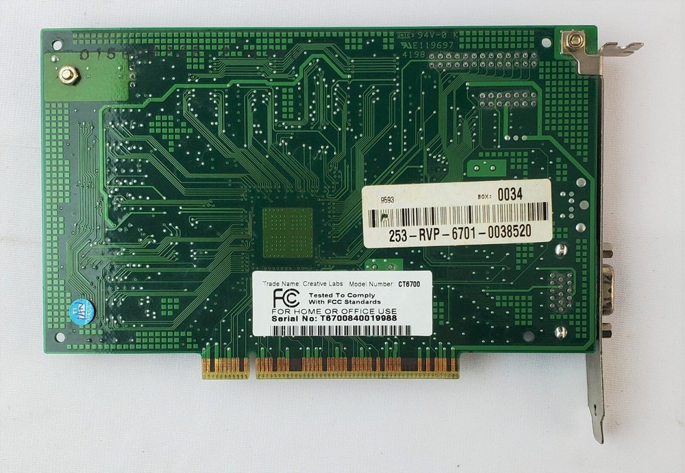 Creative Labs CT6700 Video Card