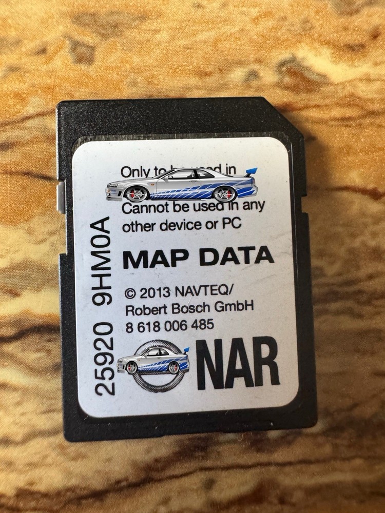 25920 9HM0A  NAVIGATION MAP DATA SD Card OEM