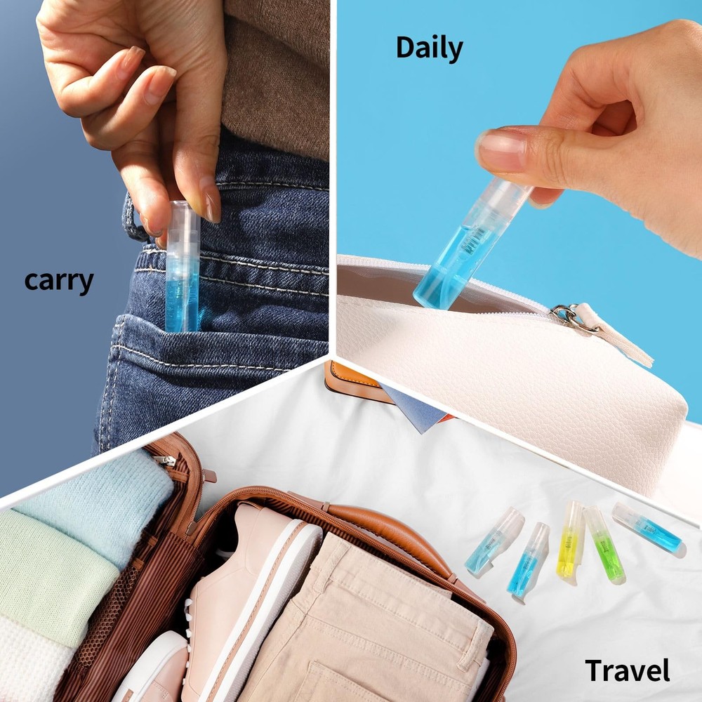 Mini Spray Bottle, 60PCS 2ml Mini Clear Plastic Spray Bottle Empty