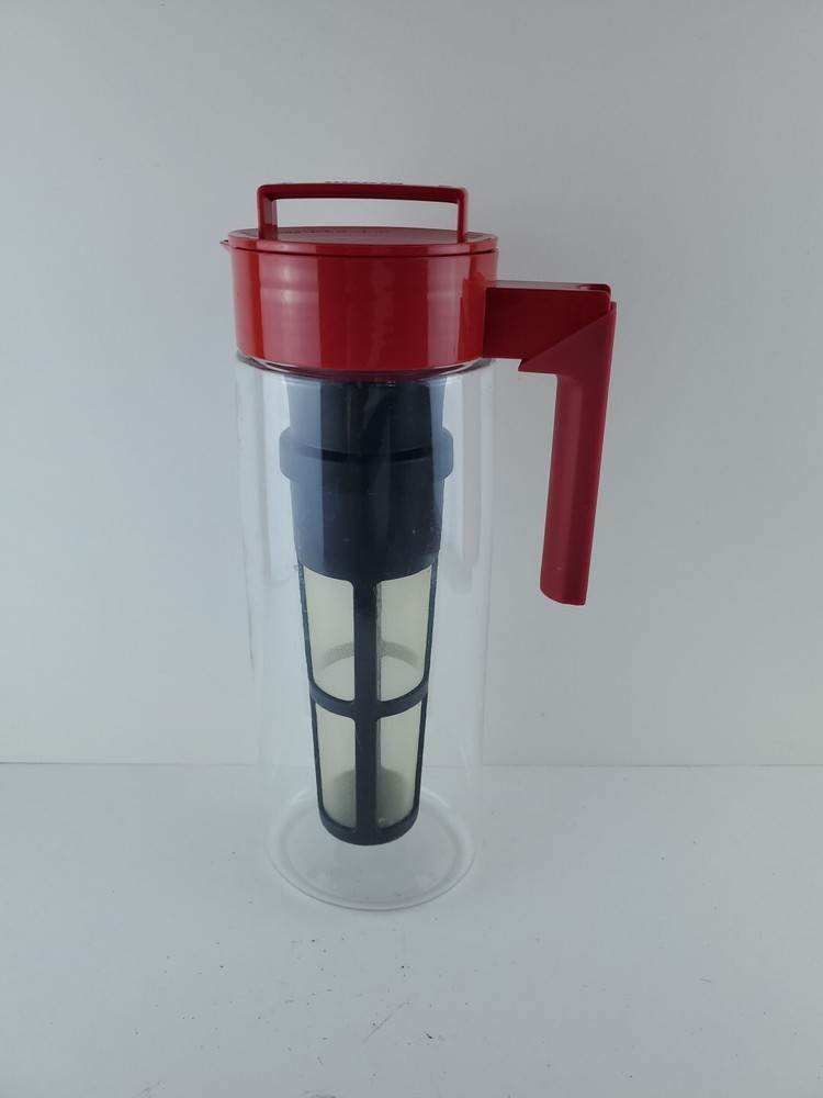 Takeya 2 Quart Cold Brew Coffee OR Tea Maker Pitcher Red
