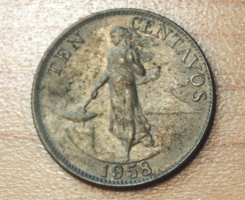 1958 Philippines 10 Centavos