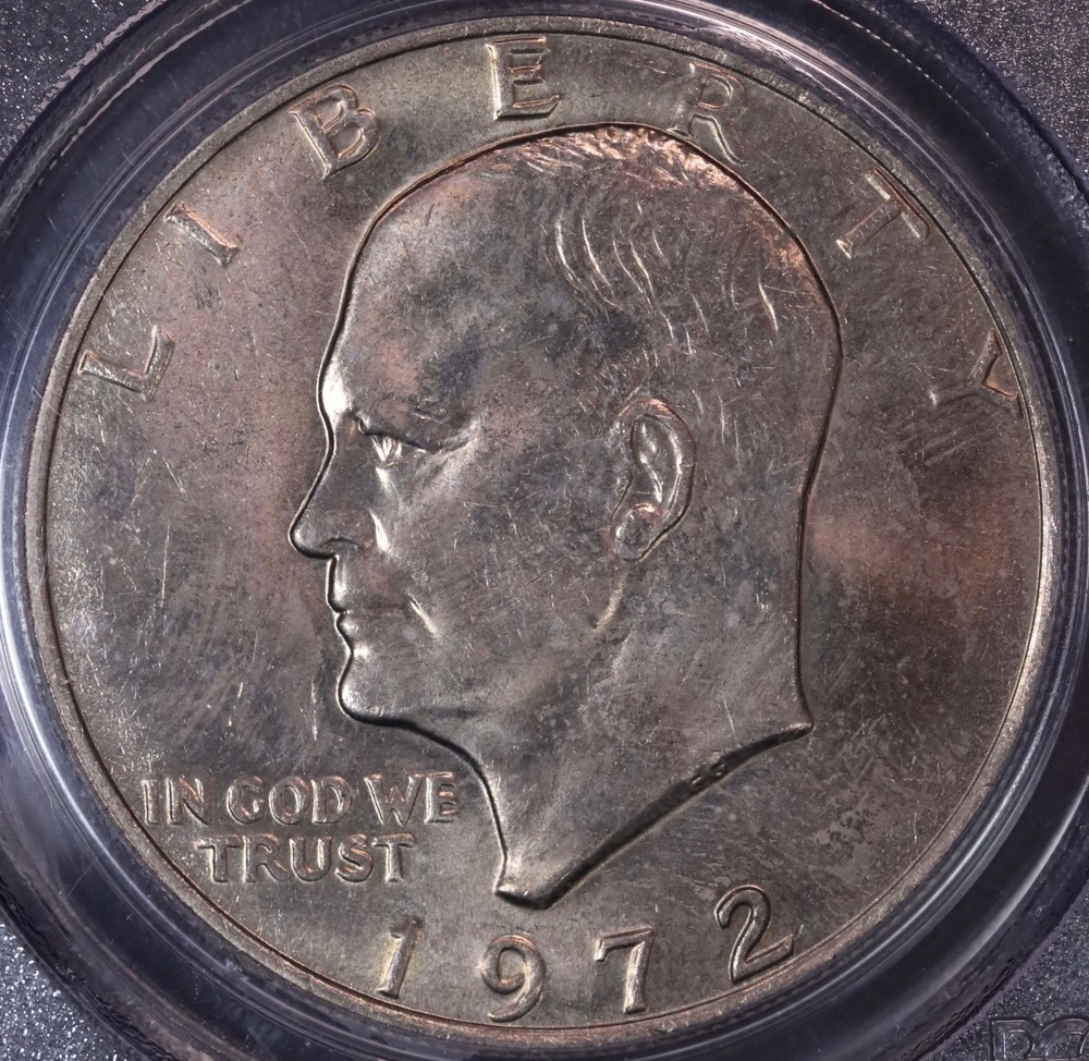 1972 Eisenhower Dollar PCGS MS63 Type 2, FREE SHIPPING