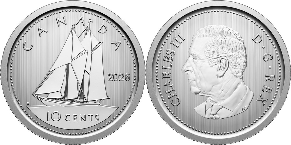Specimen 2026 Canada 10 Cents From Mint's Set