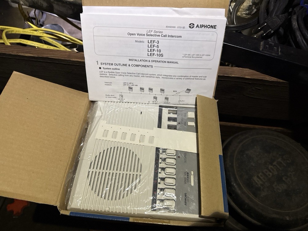 Aiphone Lef-5 Open Voice Selective Call Master Station Intercom