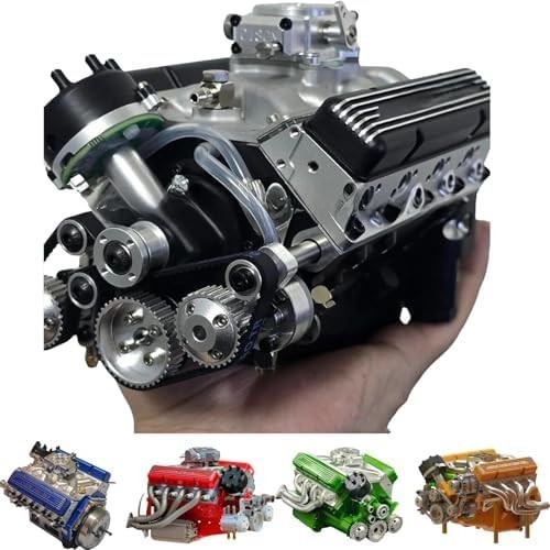 V8 Engine Kit Gas Model - OHV V8 Small Engine Model Kit Model Engine Resin Model