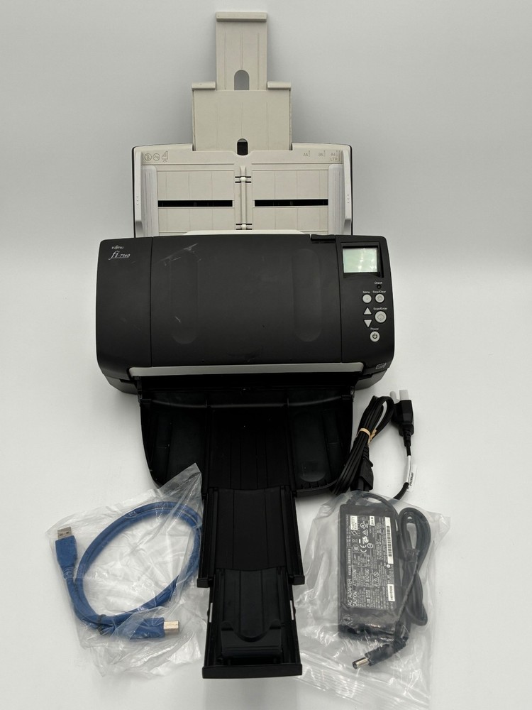 Fujitsu fi-7160 Color Duplex Desktop Document Scanner - COMPLETE - VERY Low P/C