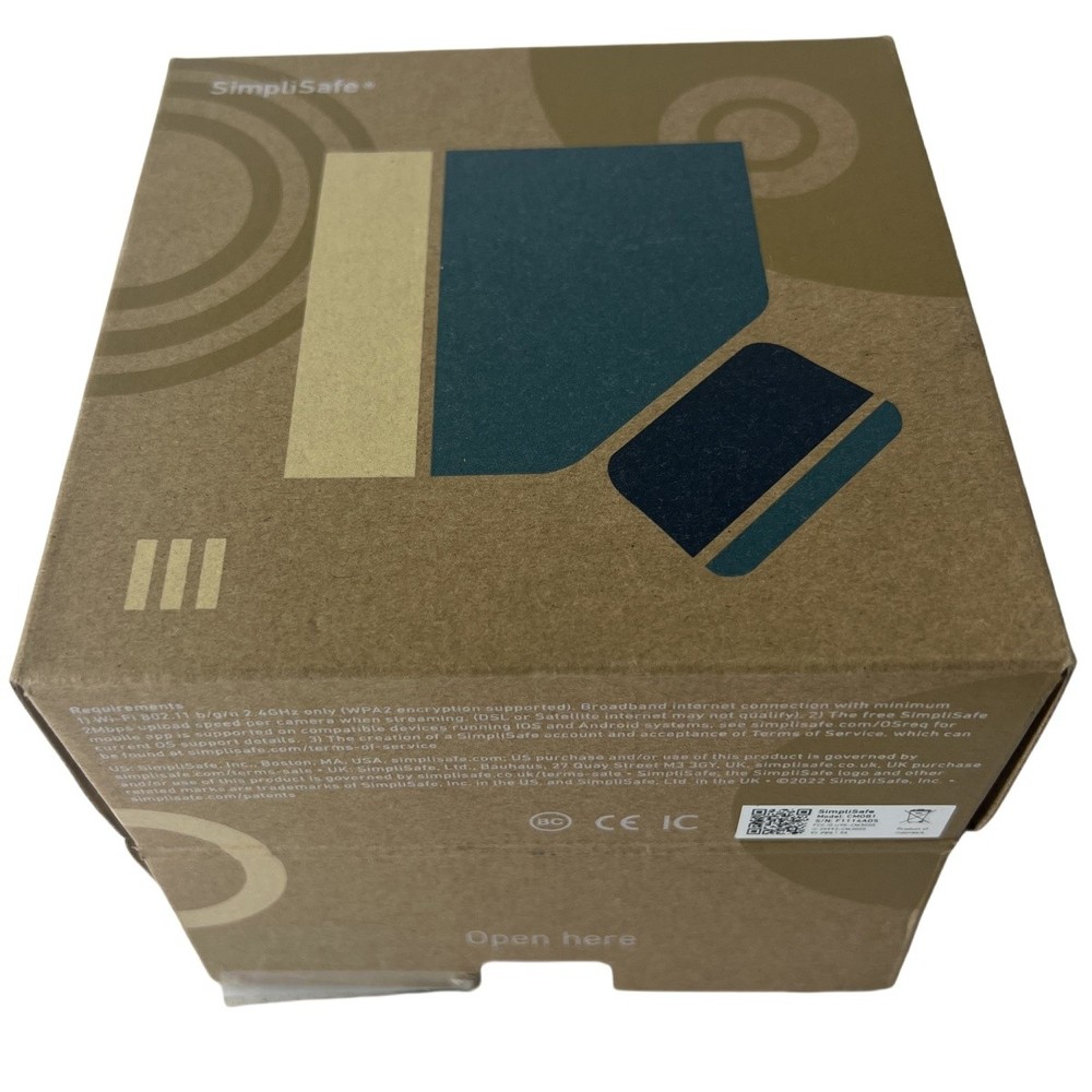 SimpliSafe Wireless Outdoor Security Camera 1080P Guard Motion CMOB1 White