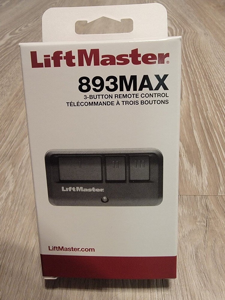 893MAX 3 Button Liftmaster Visor Remote Control Garage Door Opener