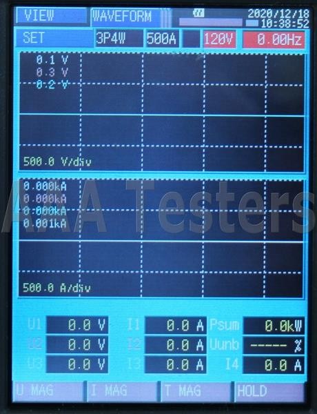 Hioki 3197 Three Phase HandHeld Power Quality Analyzer Meter