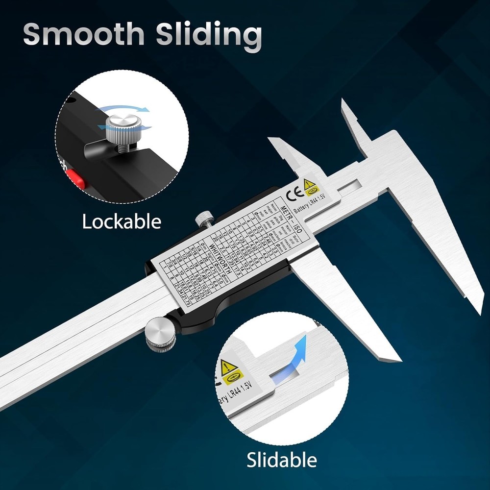 Housolution Digital Caliper, 12Inch Caliper Measuring Tool with Large LCD Screen