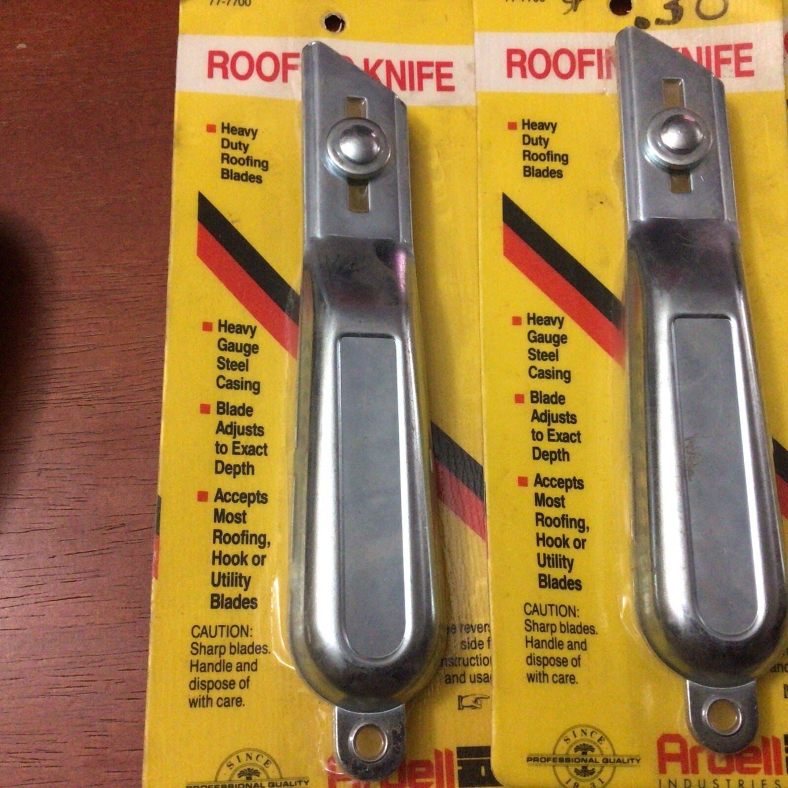 Lot Of 3 Ardell Heavy Duty roofing knives Knife . Roofing Hook Utility Blades