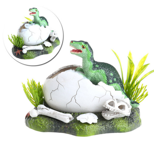 Pneumatic fish tank decoration oxygenation simulation dinosaur shell breaking