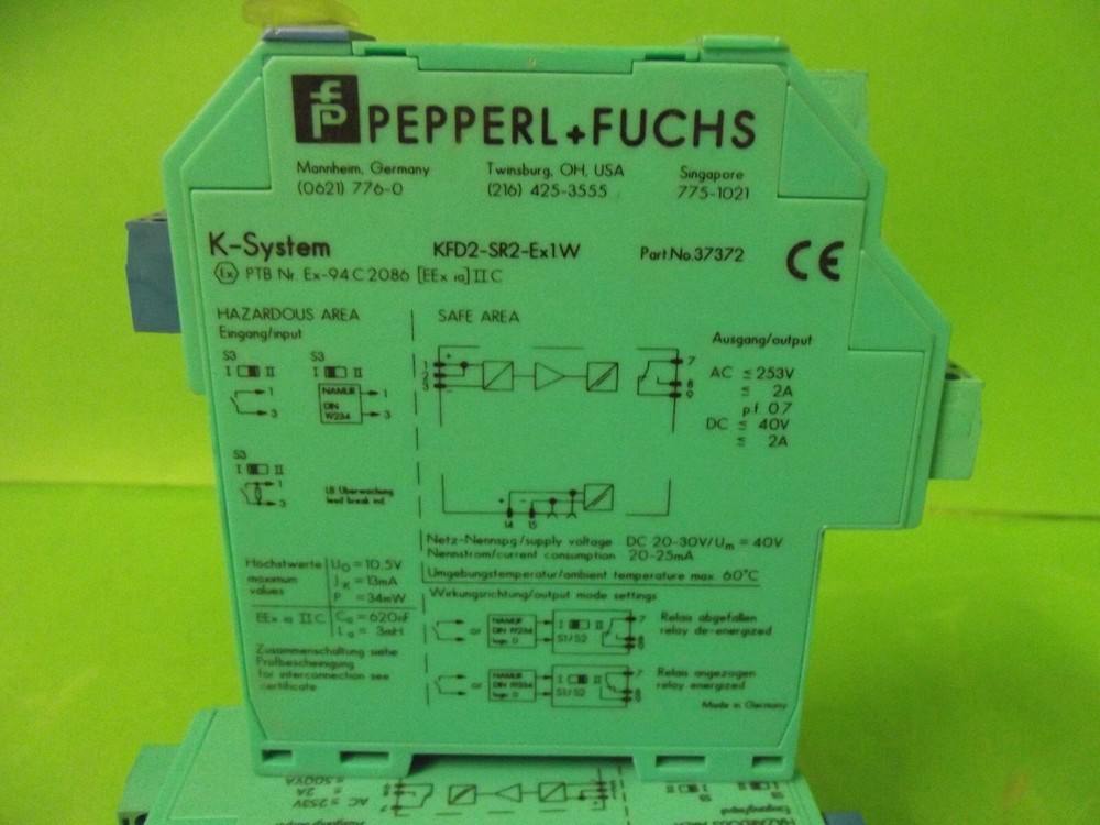 PEPPERL+FUCHS K-System KFD2-SR2-Ex1.W