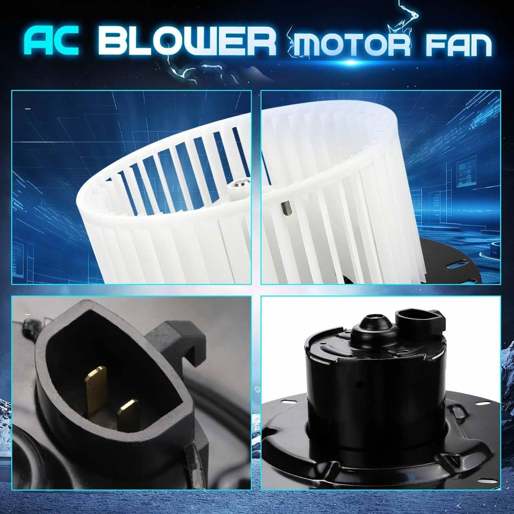 Front HVAC Heater Blower Motor Fan Assembly Replacement for 1997-2014 E150 E2...
