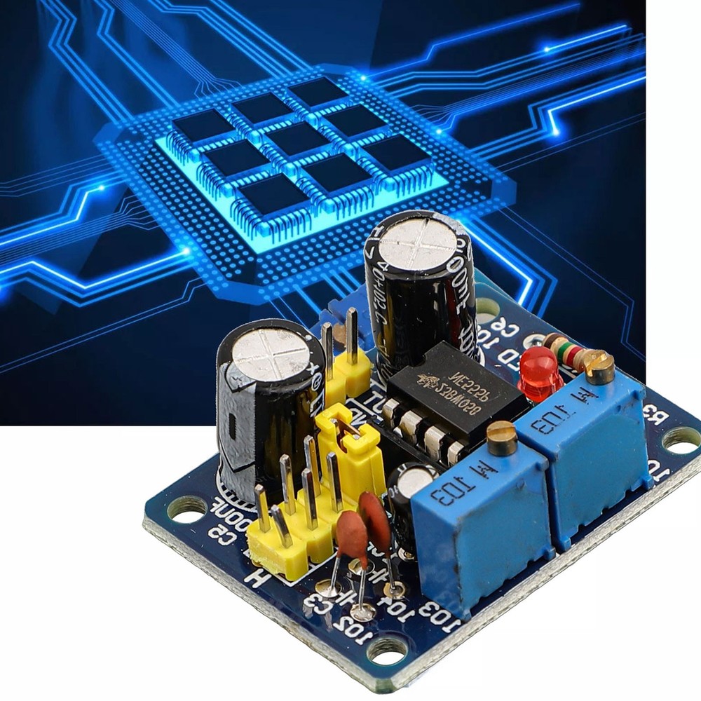 NE555 Pulse Frequency Generator LED Indication Suitable for Various Devices