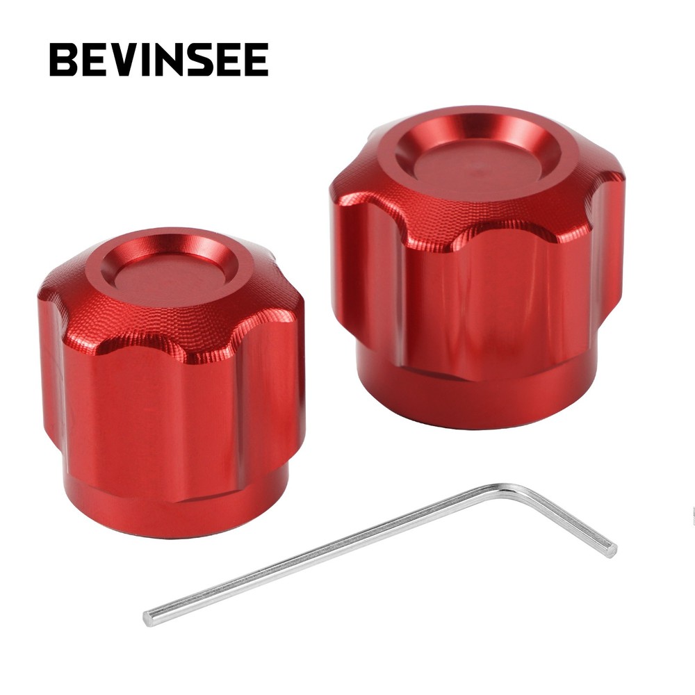 BEVINSEE Aluminum Air Conditioning A/C Valve Cap For BMW E46 E36 E60 E90 E91 E92