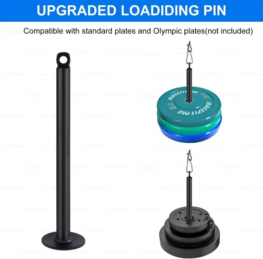 Compact Weight Loading Pin Compatible with Olympic Plates - Max 150 KG Capacity