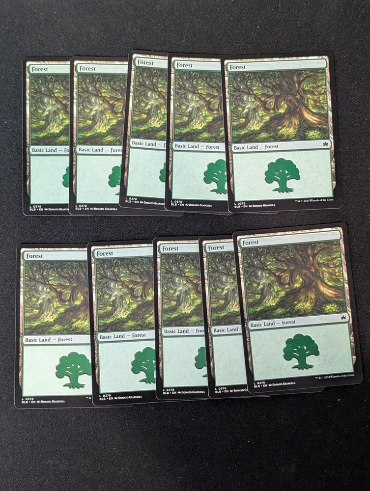 10x Basic Land Lots NM/LP Same Art MTG 20x