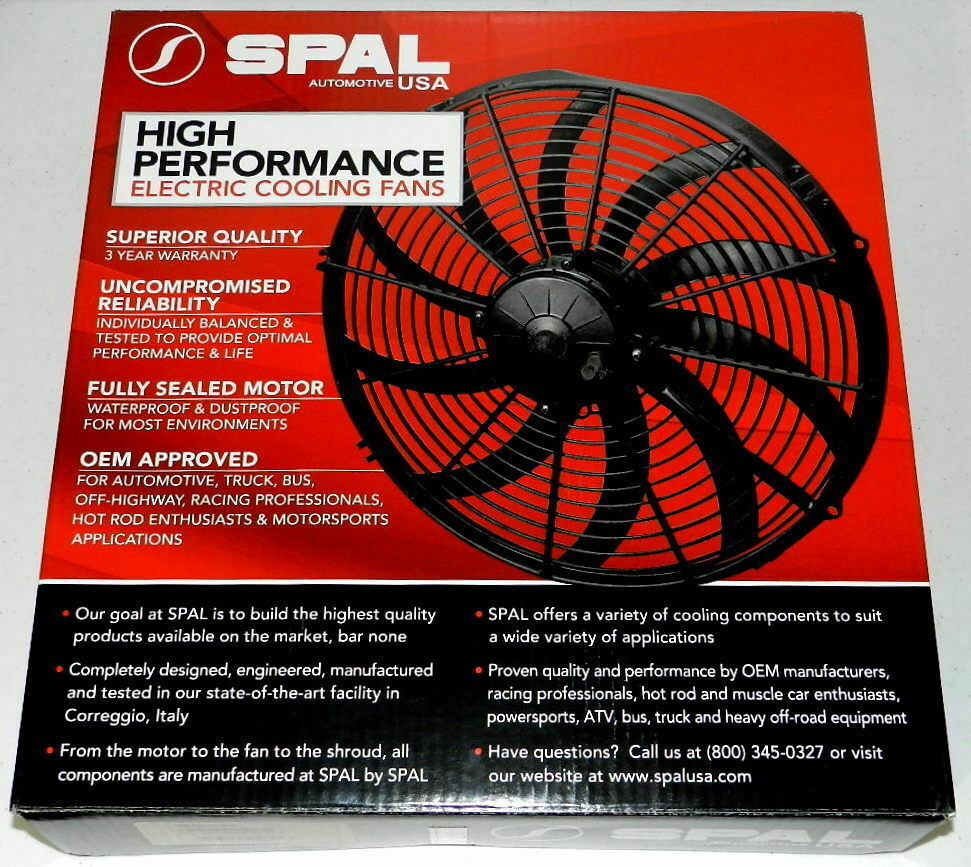 Spal 30101522 Puller Fan 12" Medium Profile; For Use W/ 25Amp BEST OFFER!!