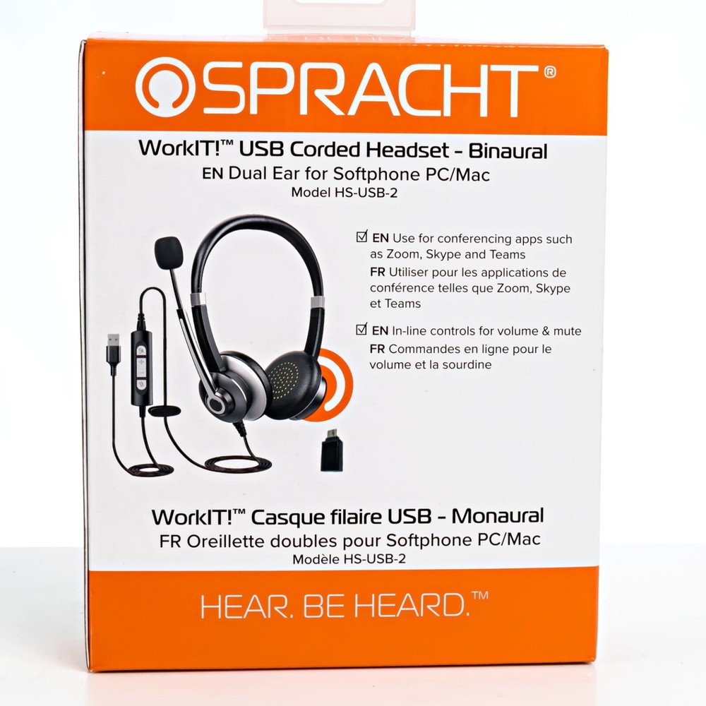 Spracht WorkIT! USB Corded Headset - Binaural - Open Box