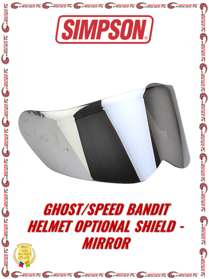 Simpson Motorcycle Helmet Replacement Shield Mirror - Ghost Bandit, Speed Bandit