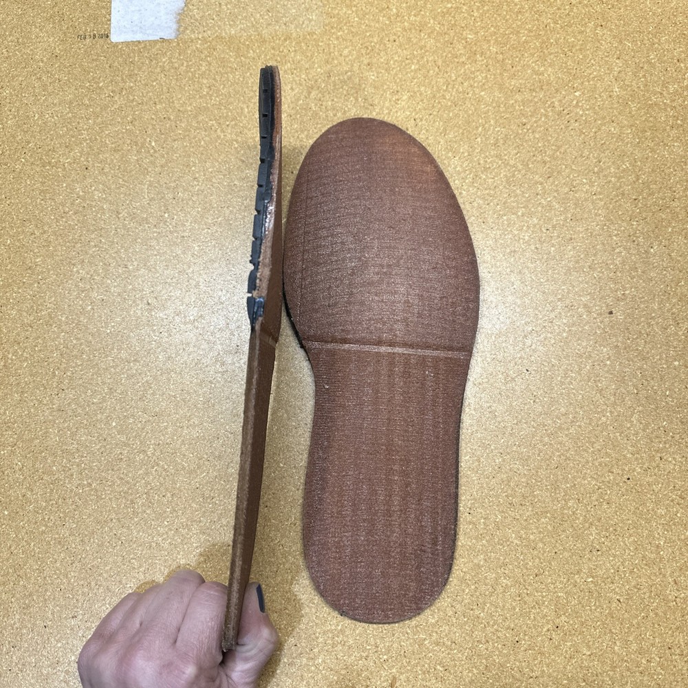Leather sole With Half Rubber