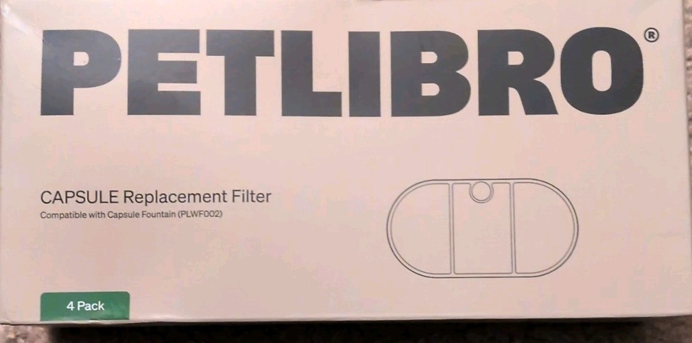 PETLIBRO Capsule Replacement Filter 4 Pack Compatible With Fountain PLWF002.